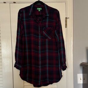 dip Brand Red and Purple Plaid Shirt or Dress